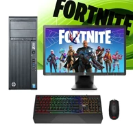 FORTNITE Stolno računalo gaming komplet / Intel Core i5-4570, 8 GB DDR3, 120 GB SSD + 500 GB HDD, NVIDIA GeForce GT 1030, Windows Professional, + monitor 23", tipkovnica, miš